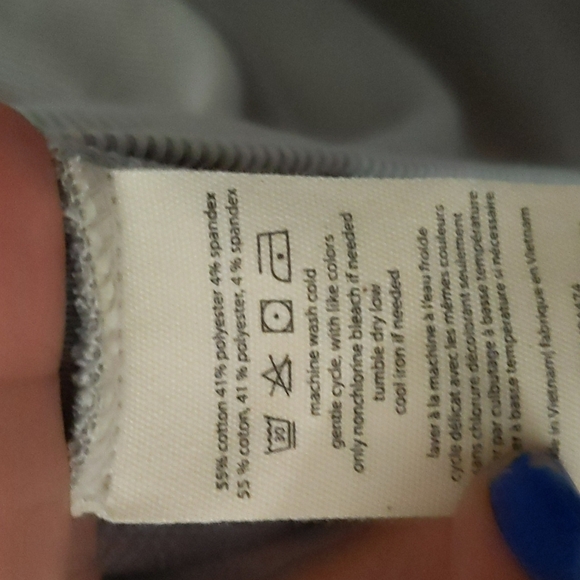 Donni. Light Gray Long Sleeve Ribbed Long Length Cardigan - Picture 6 of 6